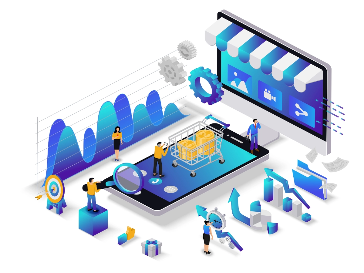 Ecommerce Development Services in India illustration