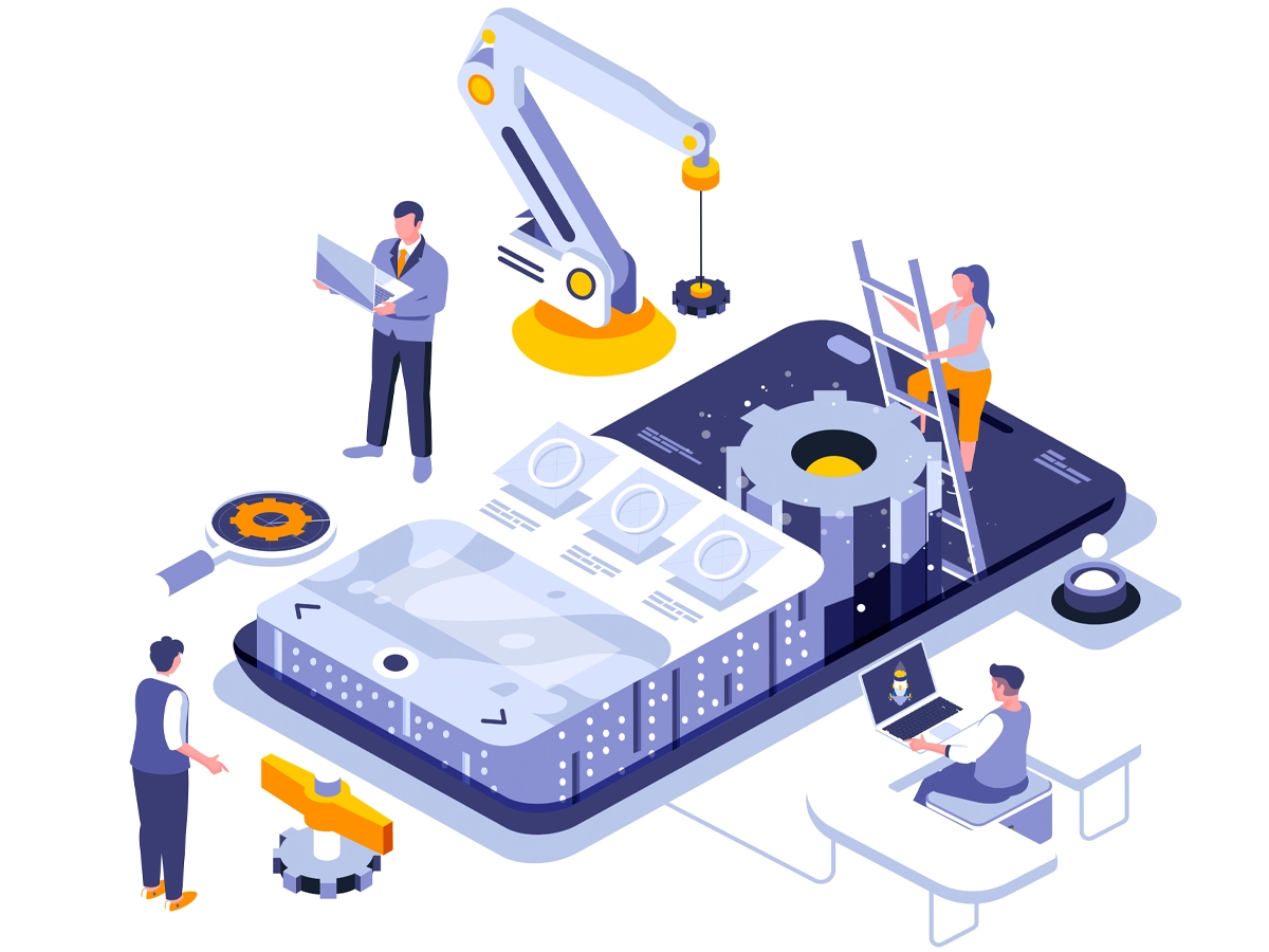 Mobile Application Development Services in India illustration